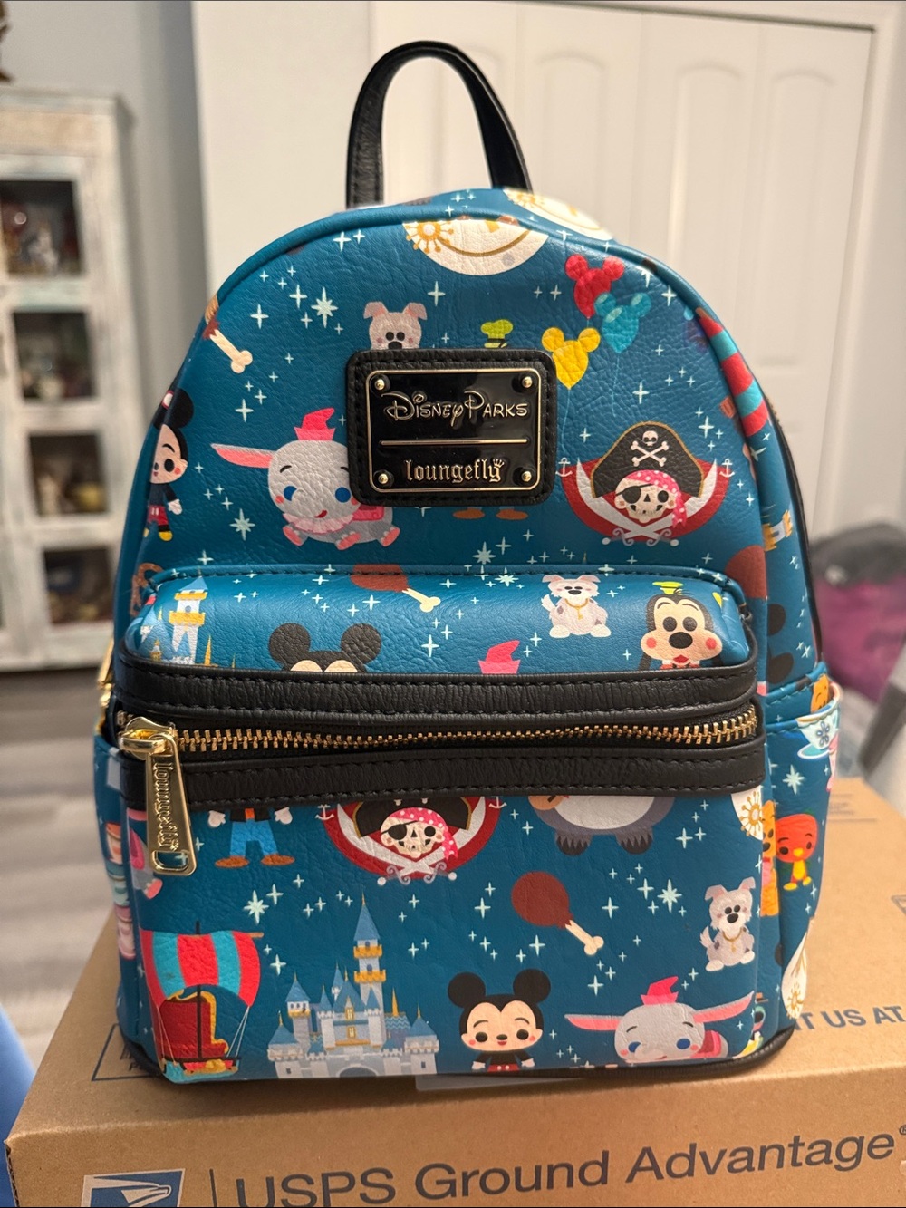 Loungefly Blue Disney Parks Tsum Tsum Mini Backpack